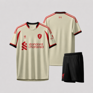 Áo Bóng Đá Liverpool Sân Nhà 2025-2026 Màu Kem Ngà