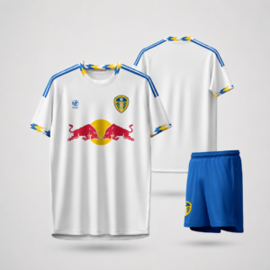 Bộ quần áo bóng đá Leeds United sân nhà 2025-2026 – Trắng phối xanh