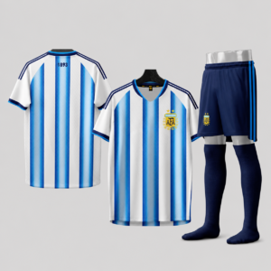 Áo Bóng Đá ĐT Argentina Trắng Sọc Xanh 2026-2027