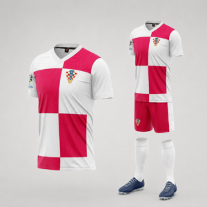 Áo Bóng Đá Đội Tuyển Croatia Euro Đỏ Trắng 2024-2025