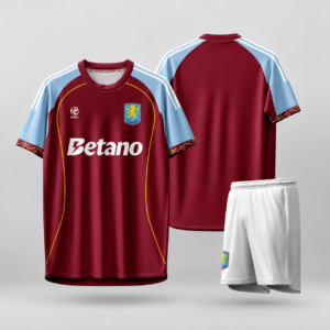 Áo bóng đá Aston Villa sân nhà 2025-2026 màu đỏ bordo