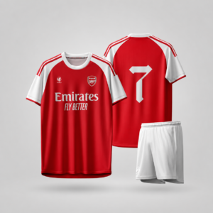 Áo Đấu Arsenal Sân Khách 2025-26 Màu Đỏ Rượu Truyền Thống
